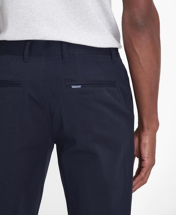 Barbour Comfort Stretch Tailored Trousers Navy | BABO88812