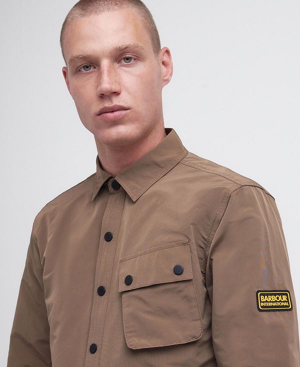 Barbour Control Overshirt Fossil | BABO87960