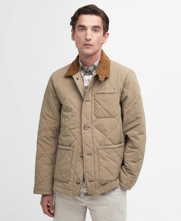 Barbour Corby Quilted Jacket Military Brown | BABO87337