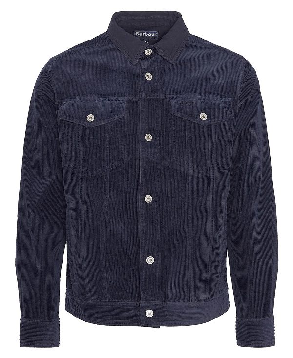 Barbour Cord Overshirt Navy | BABO87993