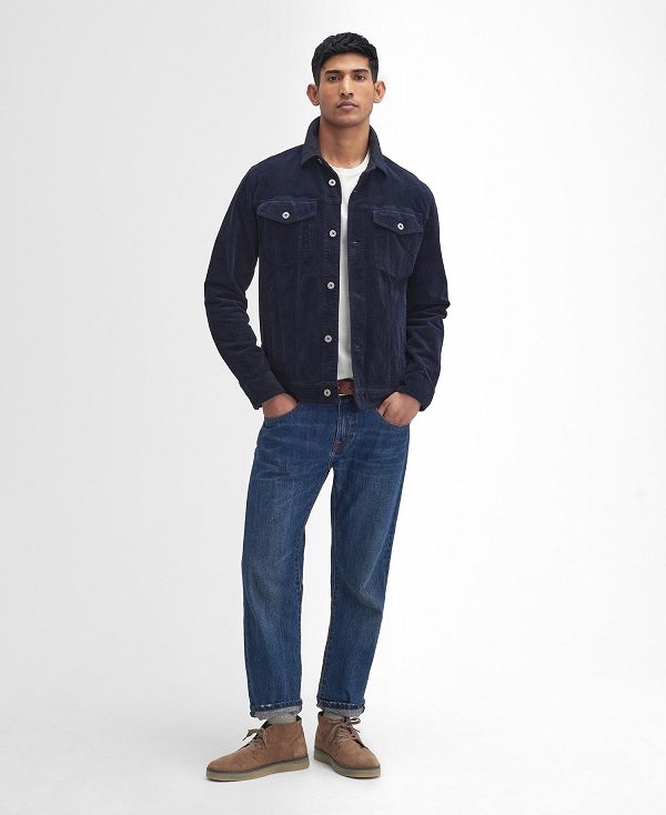 Barbour Cord Overshirt Navy | BABO87993