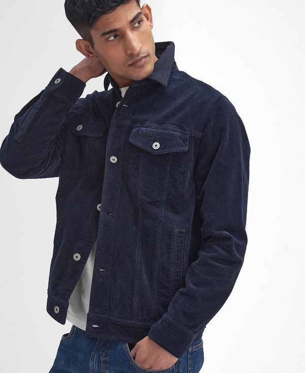 Barbour Cord Overshirt Navy | BABO87993