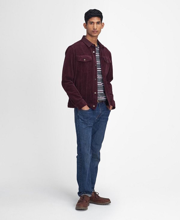 Barbour Cord Overshirt Red | BABO88005