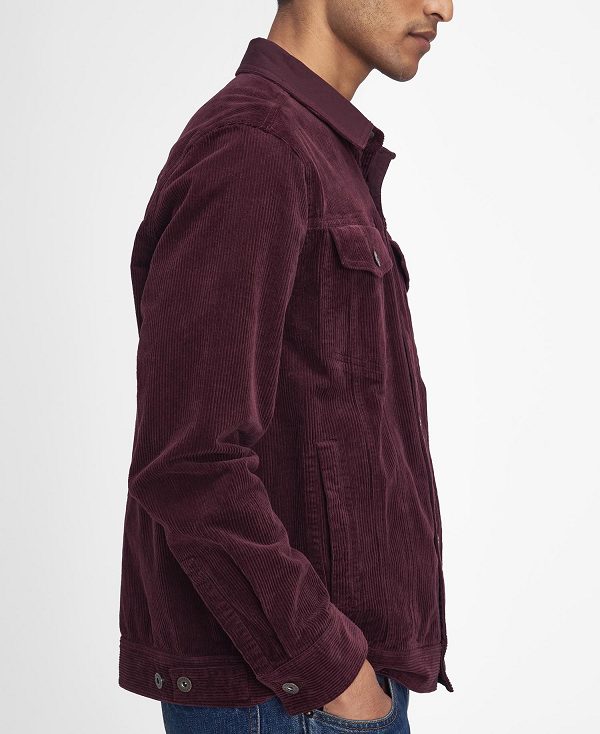 Barbour Cord Overshirt Red | BABO88005