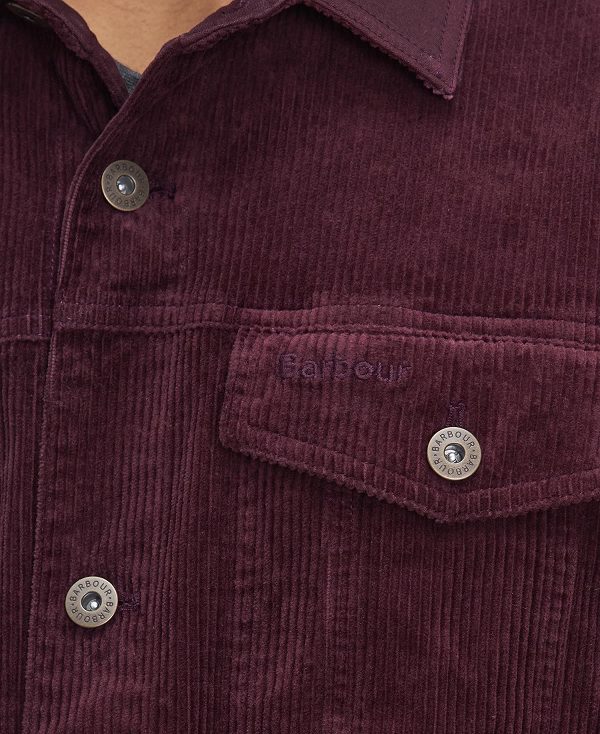 Barbour Cord Overshirt Red | BABO88005