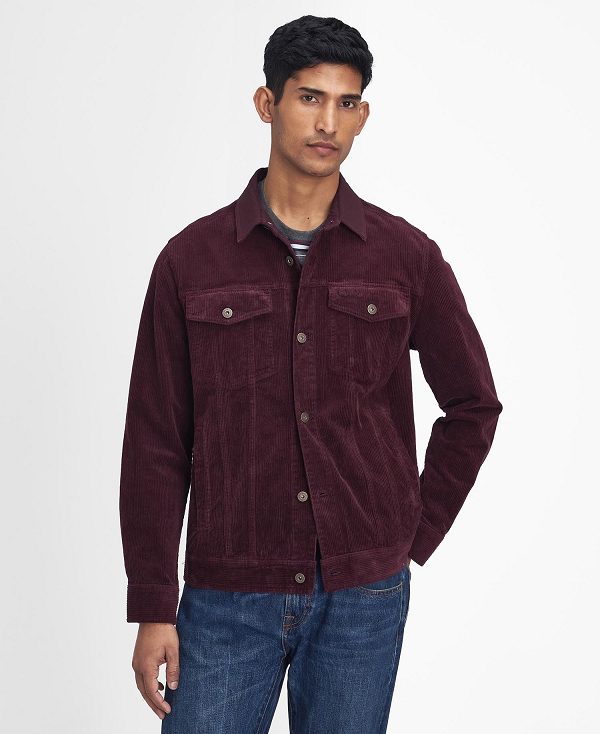 Barbour Cord Overshirt Red | BABO88005