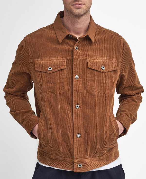 Barbour Cord Overshirt Yellow | BABO88003