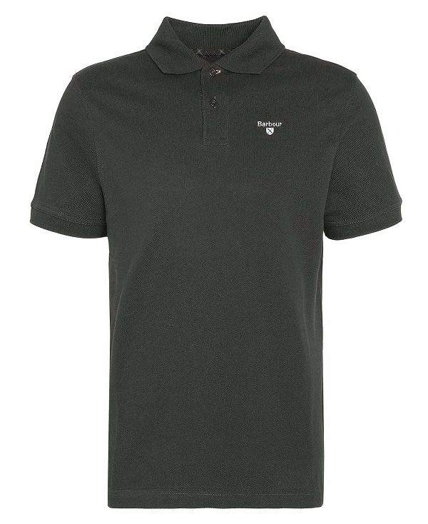 Barbour Cotton Polo Shirt Green | BABO88232