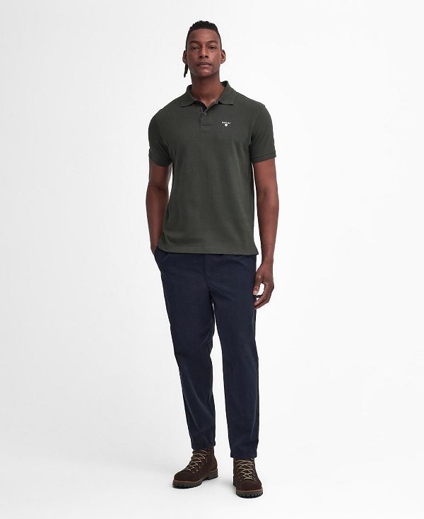 Barbour Cotton Polo Shirt Green | BABO88232