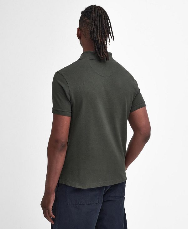 Barbour Cotton Polo Shirt Green | BABO88232