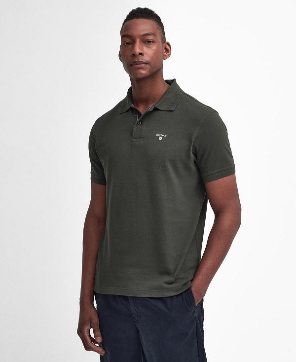 Barbour Cotton Polo Shirt Green | BABO88232