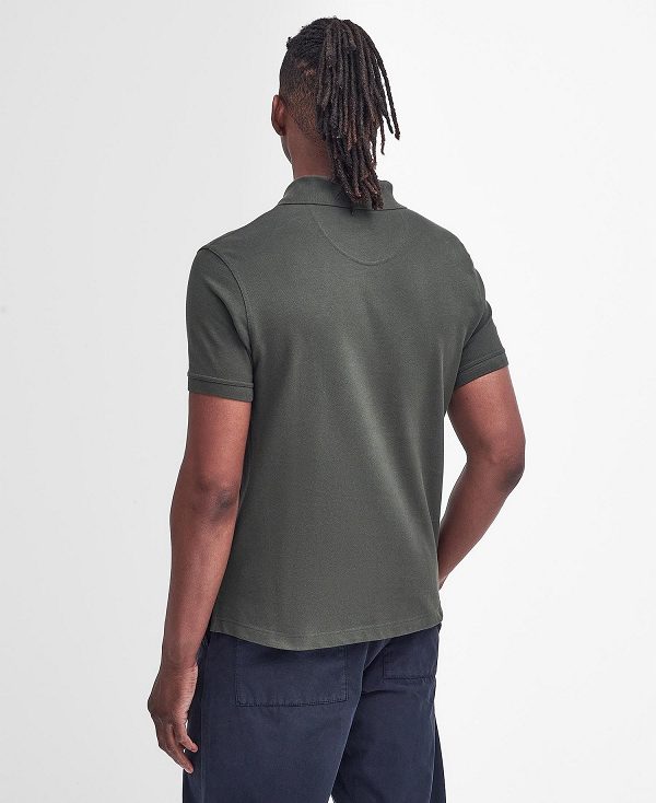 Barbour Cotton Polo Shirt Light Moss | BABO88228