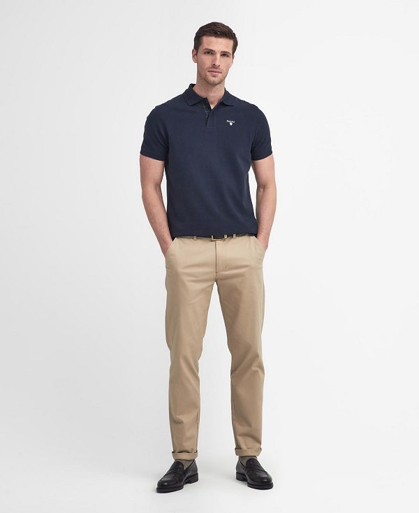 Barbour Cotton Polo Shirt Sapphire Navy | BABO88226