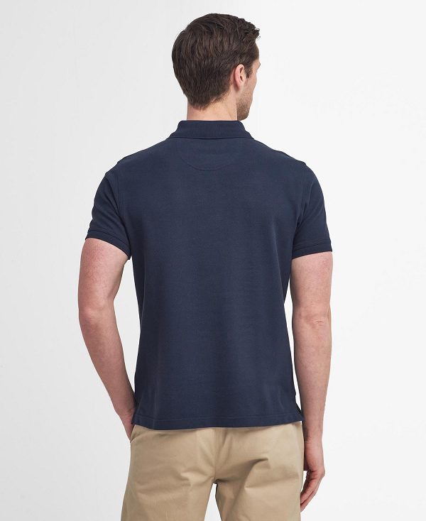 Barbour Cotton Polo Shirt Sapphire Navy | BABO88226