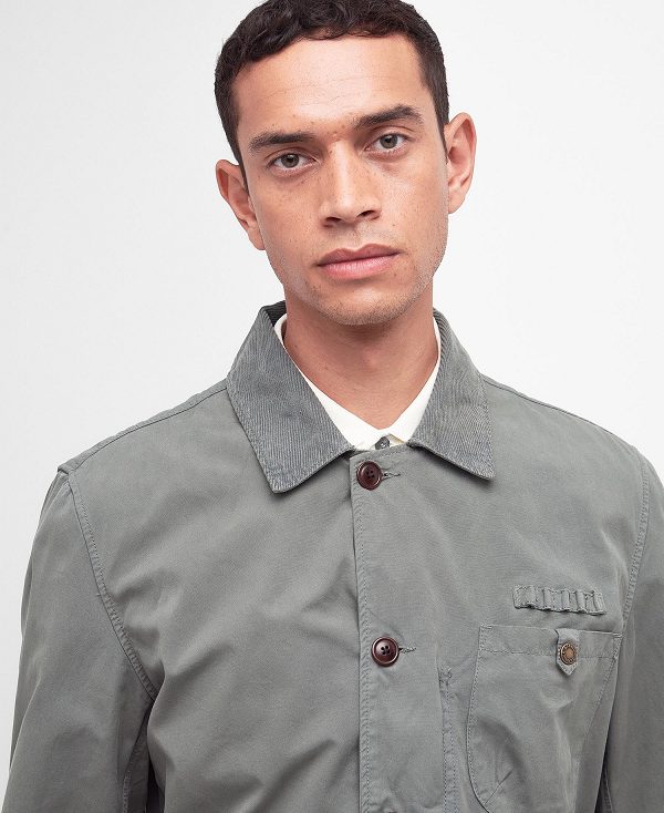 Barbour Cotton Salter Overshirt Agave | BABO87459