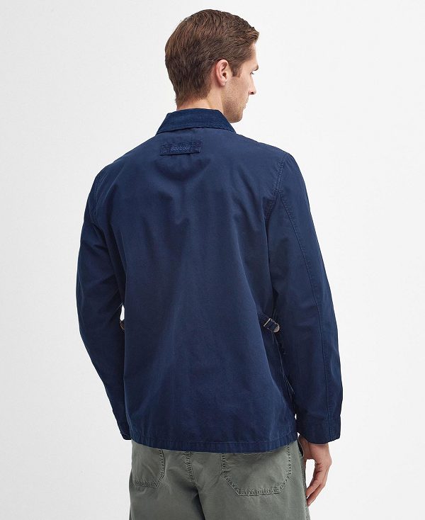 Barbour Cotton Salter Overshirt Classic Navy | BABO87478