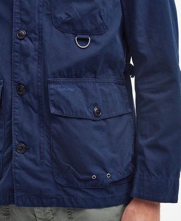 Barbour Cotton Salter Overshirt Classic Navy | BABO87478