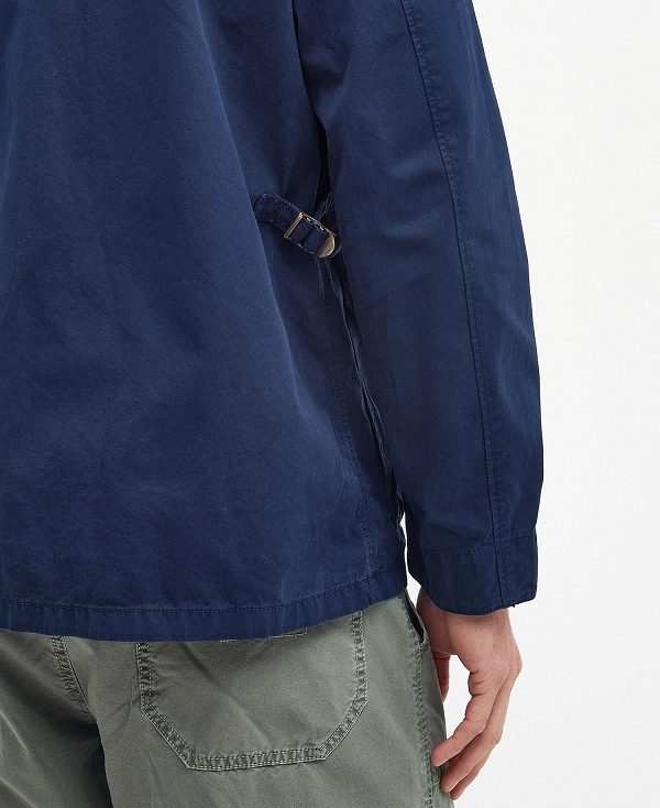 Barbour Cotton Salter Overshirt Classic Navy | BABO87478