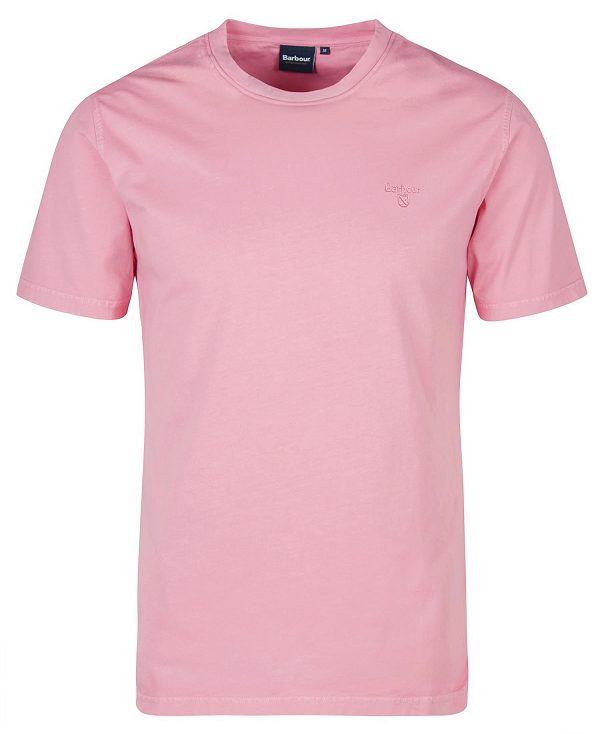 Barbour Cotton T-shirt Blue Chalk | BABO88271