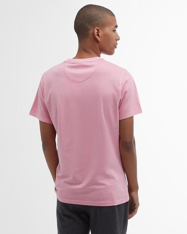 Barbour Cotton T-shirt Blue Chalk | BABO88271