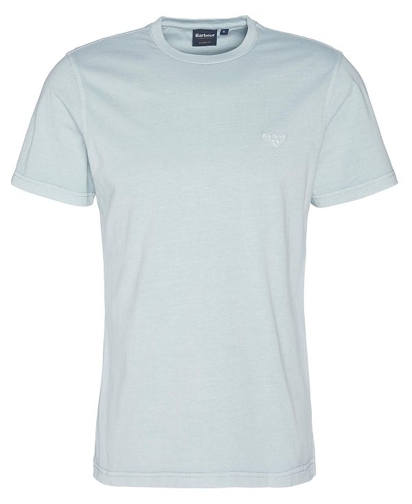 Barbour Cotton T-shirt Blue Chalk | BABO88349