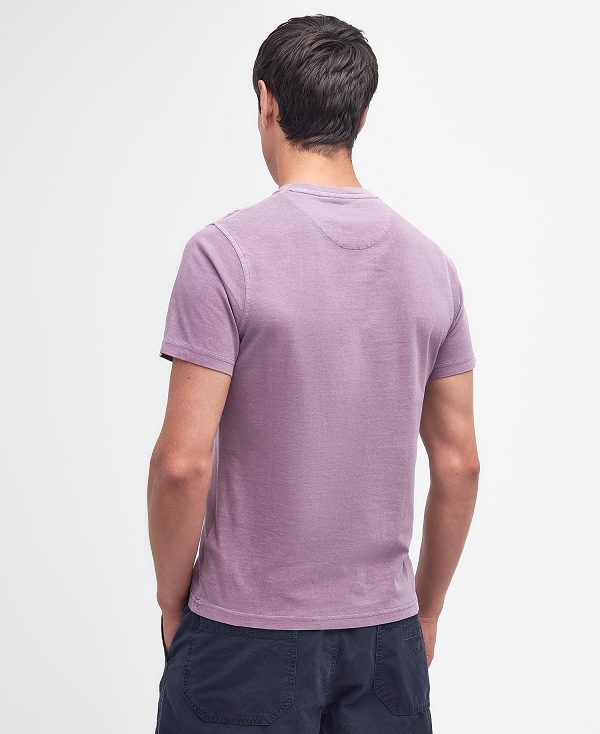 Barbour Cotton T-shirt Purple Slate | BABO88309