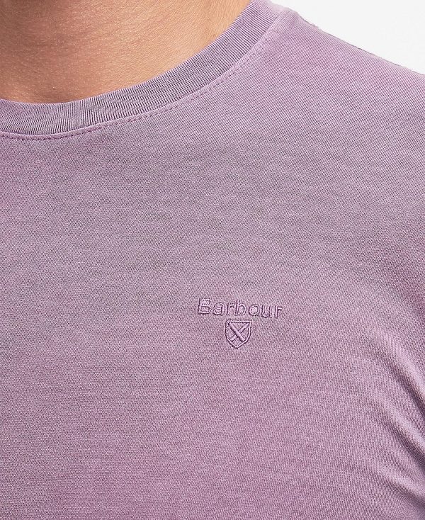 Barbour Cotton T-shirt Purple Slate | BABO88309