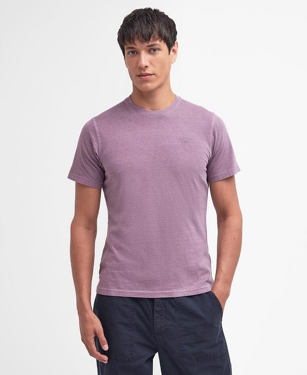 Barbour Cotton T-shirt Purple Slate | BABO88309