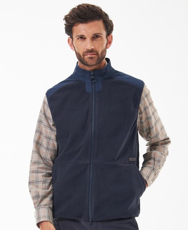 Barbour Country Fleece Gilet Navy | BABO87519