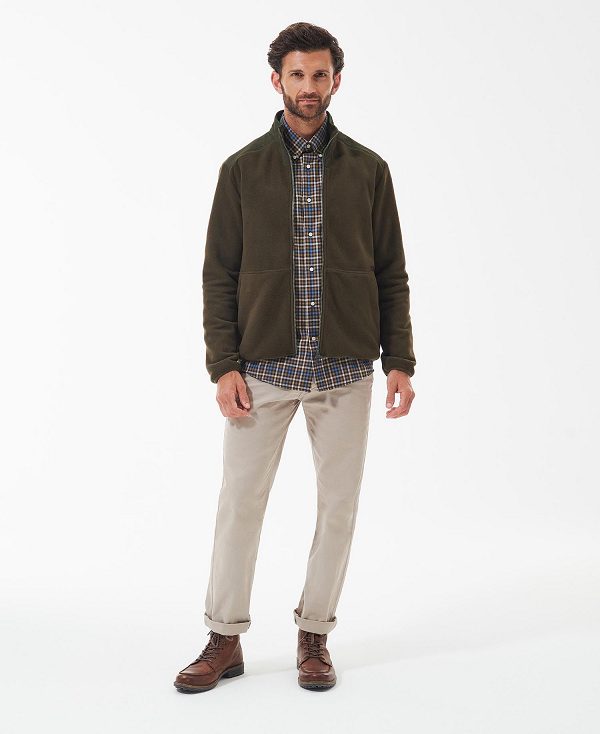 Barbour Country Fleece Jacket Green | BABO88734