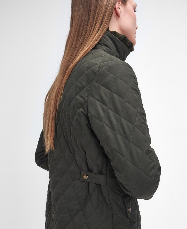 Barbour Country Winter Shoveler Quilted Jacket Dark Olive/Classic | BABO89335