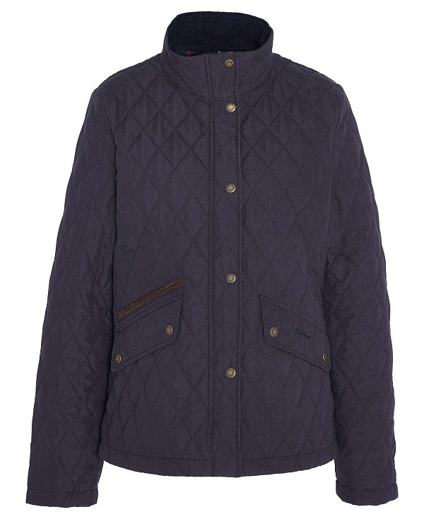 Barbour Country Winter Shoveler Quilted Jacket Navy/Classic | BABO89336