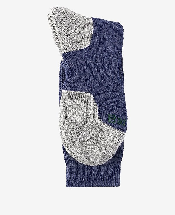 Barbour Cragg Boot Socks Navy Mix | BABO89151