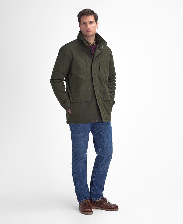 Barbour Cranston Waterproof Jacket Green | BABO87414