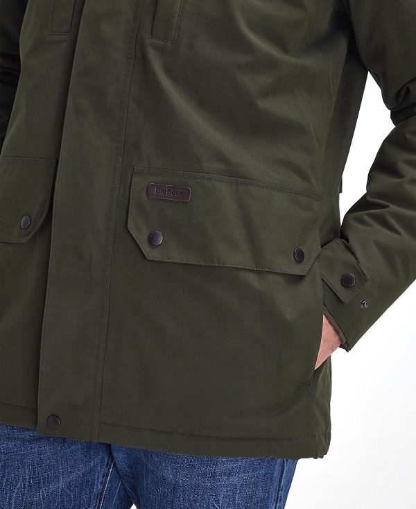 Barbour Cranston Waterproof Jacket Green | BABO87414