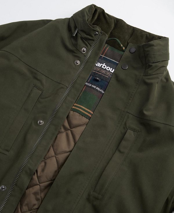 Barbour Cranston Waterproof Jacket Green | BABO87414