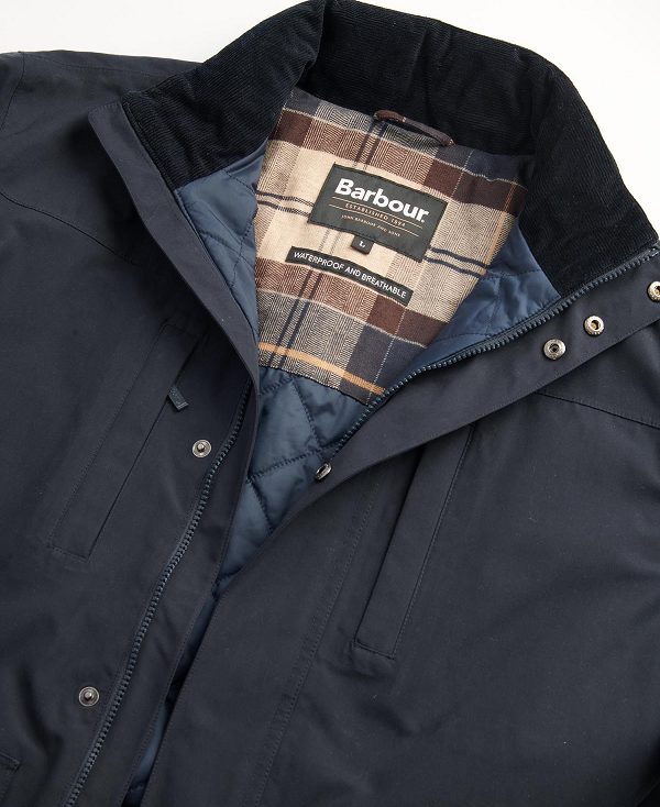 Barbour Cranston Waterproof Jacket Navy | BABO87415