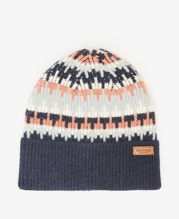 Barbour Craster Fairisle Beanie Ancient Loden | BABO90048