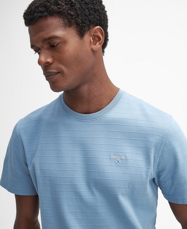 Barbour Craven Striped T-shirt Blue | BABO88418