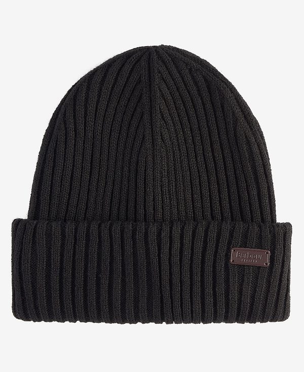 Barbour Crimdon Beanie & Scarf Gift Set Black | BABO89120