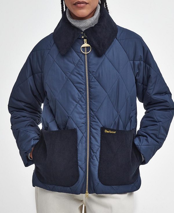 Barbour Dalroy Quilted Jacket Navy/Classic | BABO89355