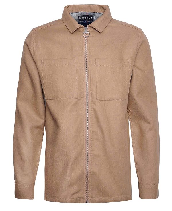 Barbour Dalton Tailored Overshirt Brown | BABO87997