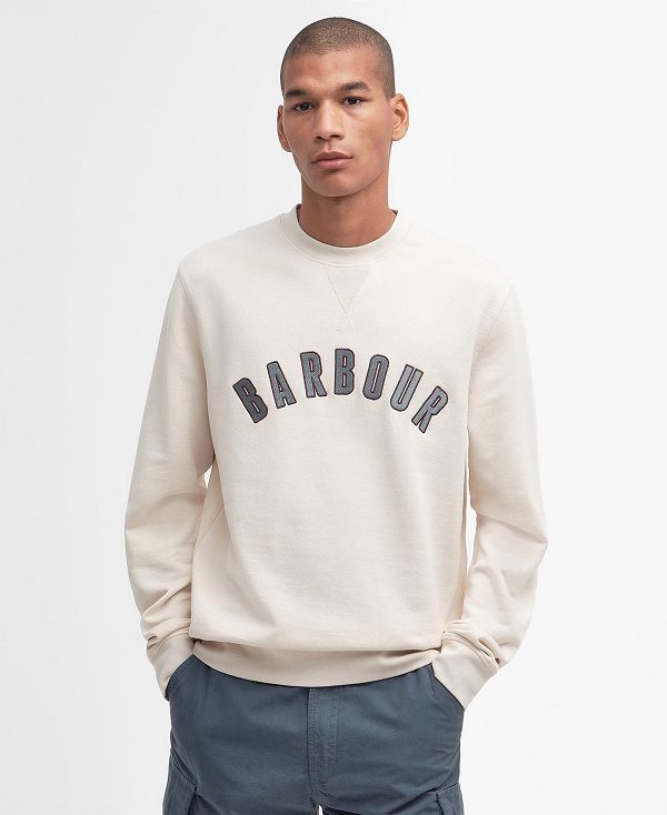 Barbour Danby Logo Sweatshirt Rainy Day | BABO88468