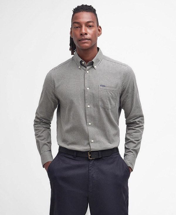 Barbour Darnick Tailored Shirt Green | BABO87667