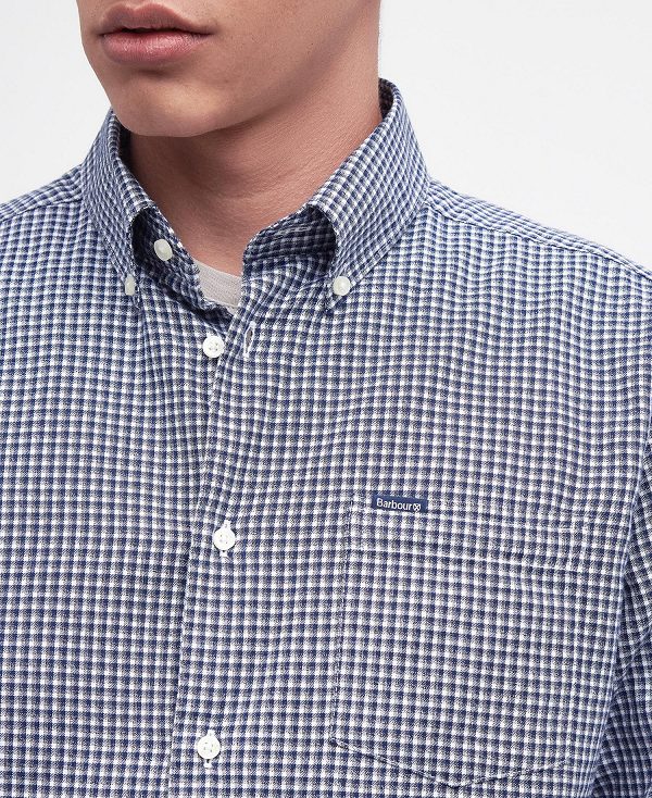 Barbour Darnick Tailored Shirt Navy | BABO87666