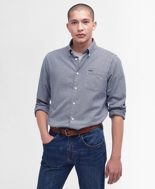 Barbour Darnick Tailored Shirt Navy | BABO87666