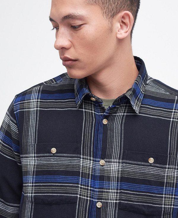 Barbour Dartmouth Tailored Shirt Black | BABO87674