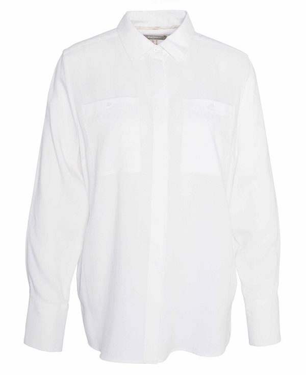 Barbour Deanna Long-sleeved Shirt Classic White | BABO89529