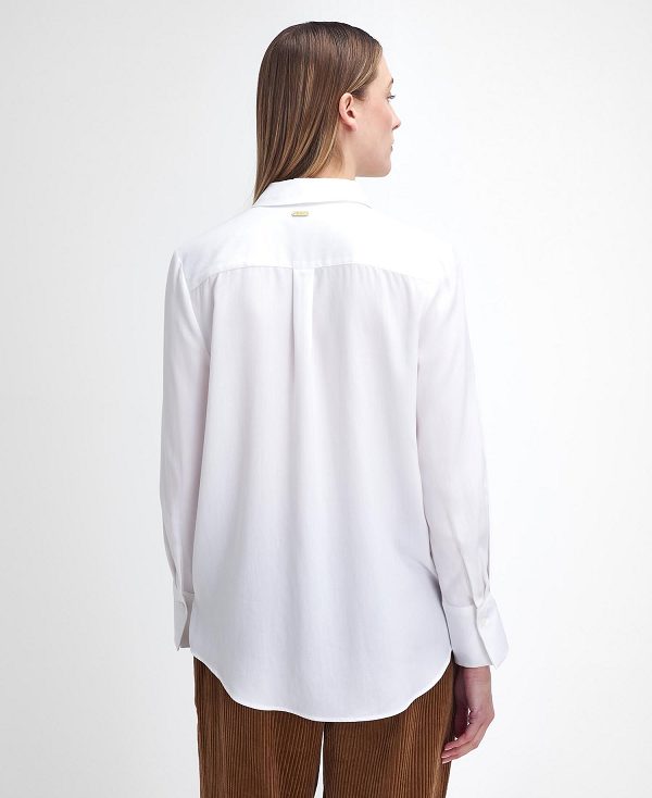 Barbour Deanna Long-sleeved Shirt Classic White | BABO89529