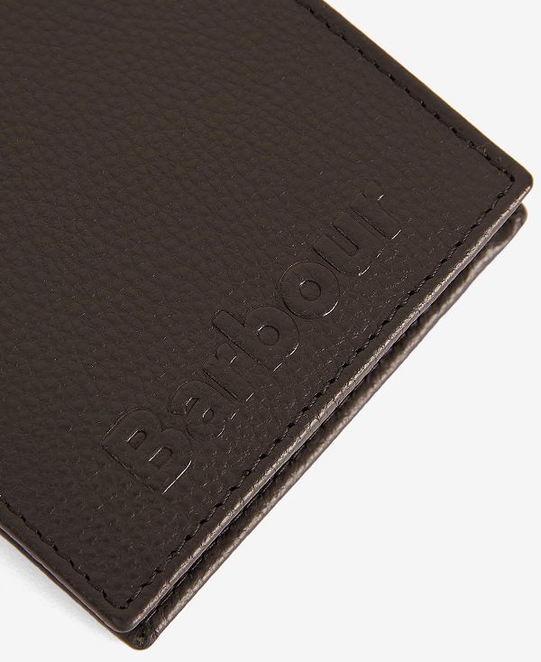 Barbour Debossed Logo Bifold Wallet Classic Black | BABO89167